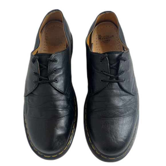 Vintage Dr Martens 1461 Men\'s Black Leather Oxfords Sneakers Size 12 Punk main image 7